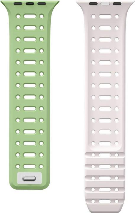 Productafbeelding Cover-Discount Apple Watch 44/45/46/49mm - siliconen sportarmband tweekleurig (Silicone)