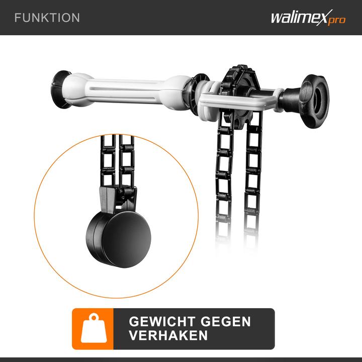 Image du produit Walimex Expansion du contexte + chaîne et poids (13 cm, 37 cm)