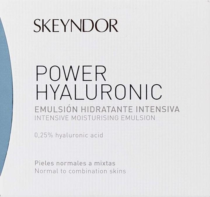 Actual product image Skeyndor Power Hyaluronic Intensive Moisturising Emulsion (50 ml, 24h cream)