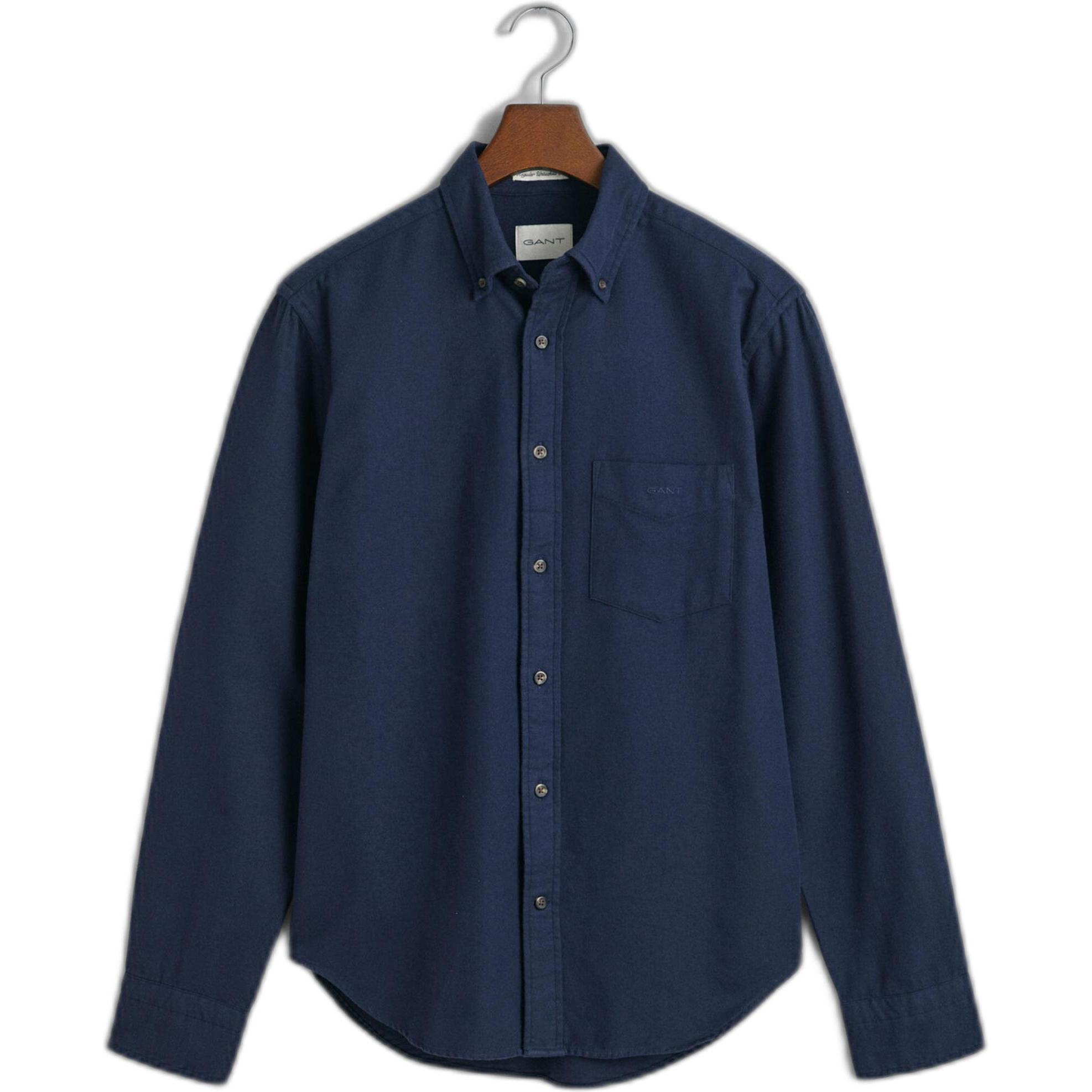 GANT, Herren, Hemd, flannel-hemd herringbone, Blau, (S)