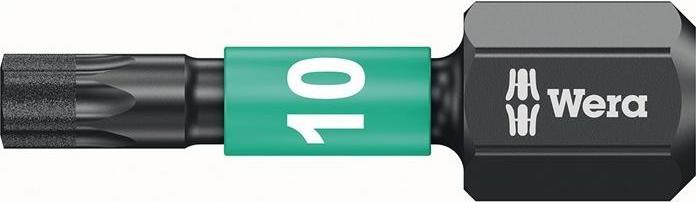Actual product image Wera Bit IMPACTOR DC T10 Length 25 mm 1/4 ″ C6.3 Impactor, DC (T10)
