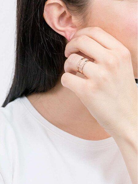 Actual product image Daniel Wellington Elan Dual Ring Rose Gold 54 (54)