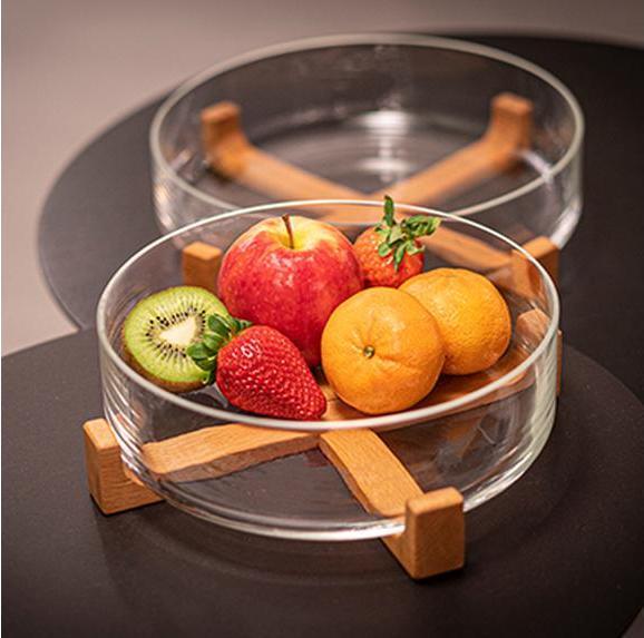 Produktbild Glasi Hergiswil Schale Mela gross 1 Stück, Braun/Transparent