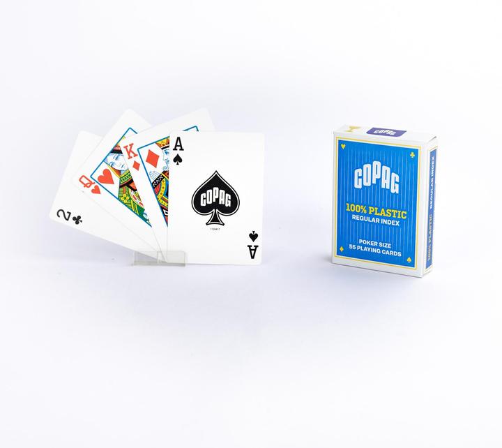 Immagine prodotto Copag Mazzo di carte da poker in plastica Regular (Tedesco, Francese, Italiano, Inglese)
