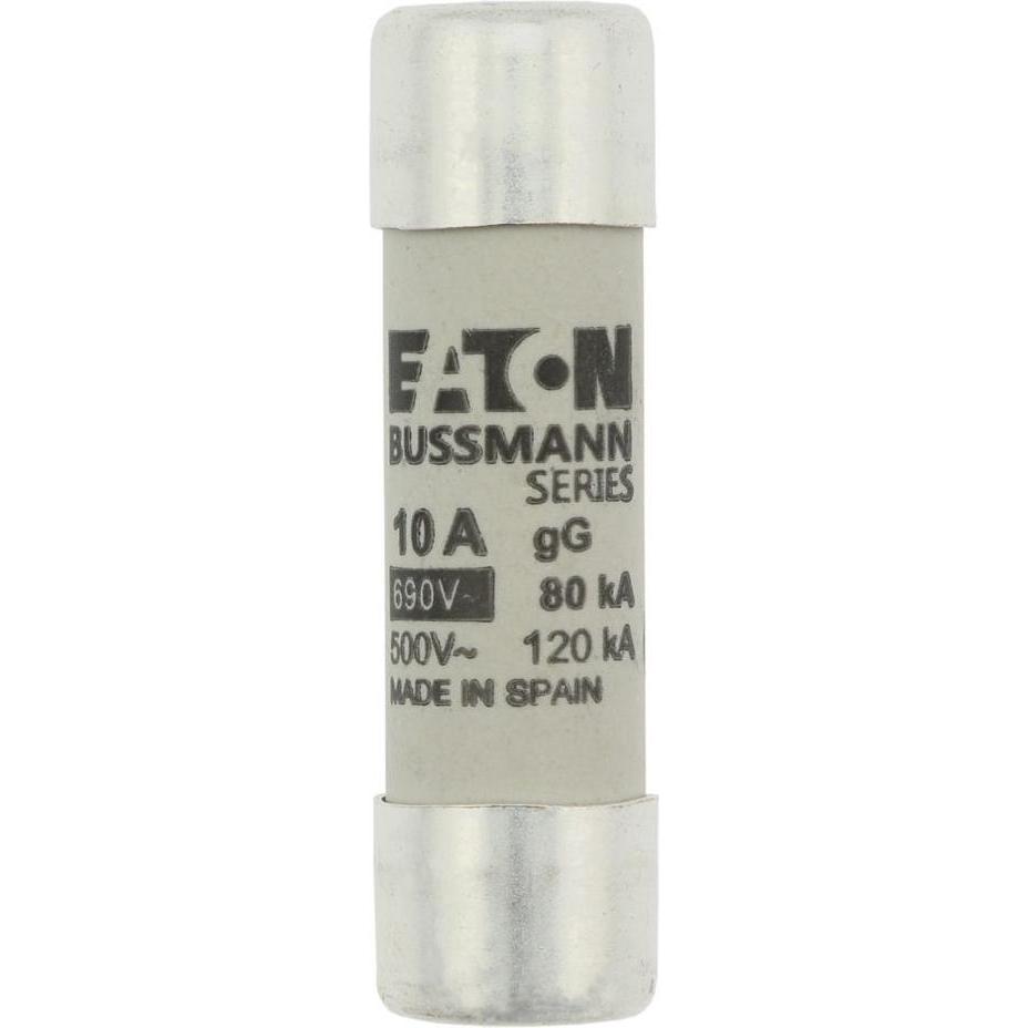 Eaton, Sicherung, Sicherungseinsatz, Niederspannung, 10 A, AC 690 V, 80 kA, 14 x 51 mm, gL/gG, IEC C14G10 (Feinsicherung...