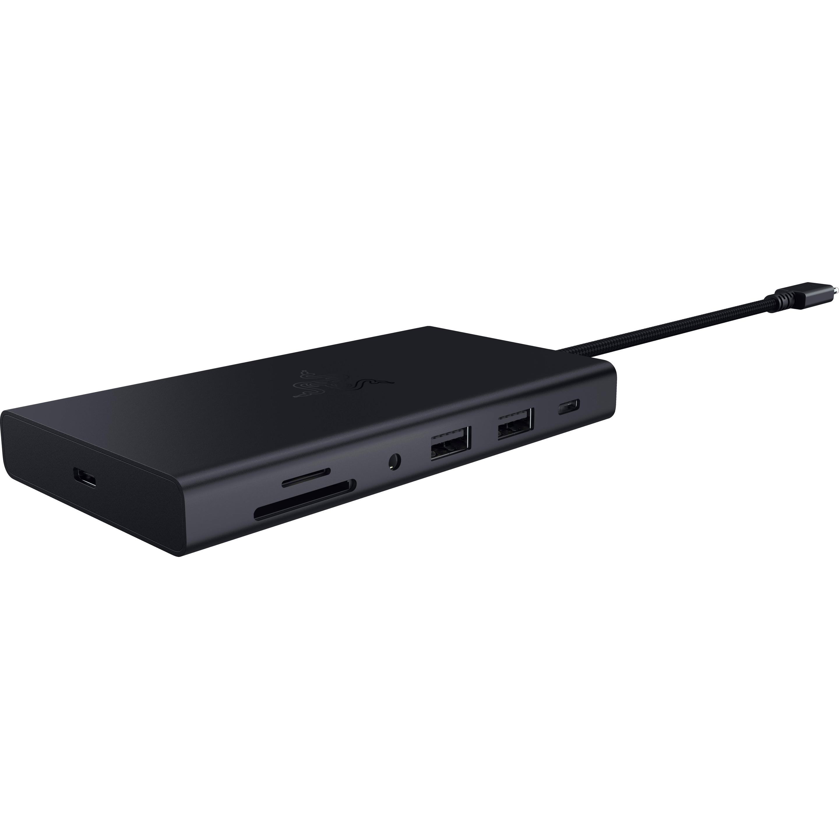 Razer USB-C Dock (USB-C, 11 Ports), Dockingstation + USB Hub, Schwarz
