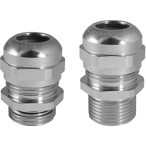 Jacob, Kabelverbindung, Vorschaltgerät Perfect EMC Ex M25, Klemmdurchmesser 10 - 17mm, Gewindelänge 8mm, Messing