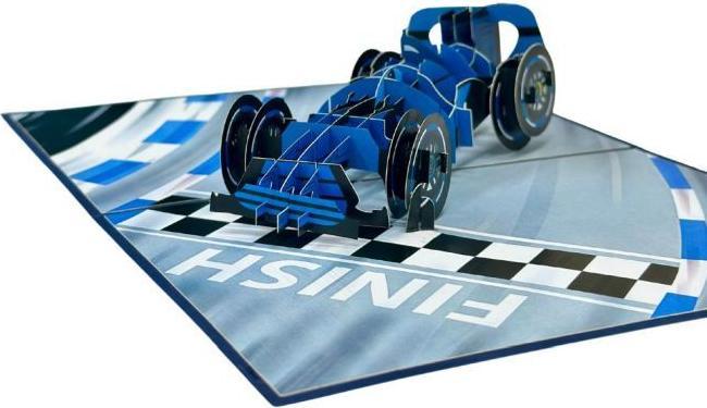 MU Classic 3D Pop-Up Grusskarte Formel 1 Rennwagen (1 pcs.)