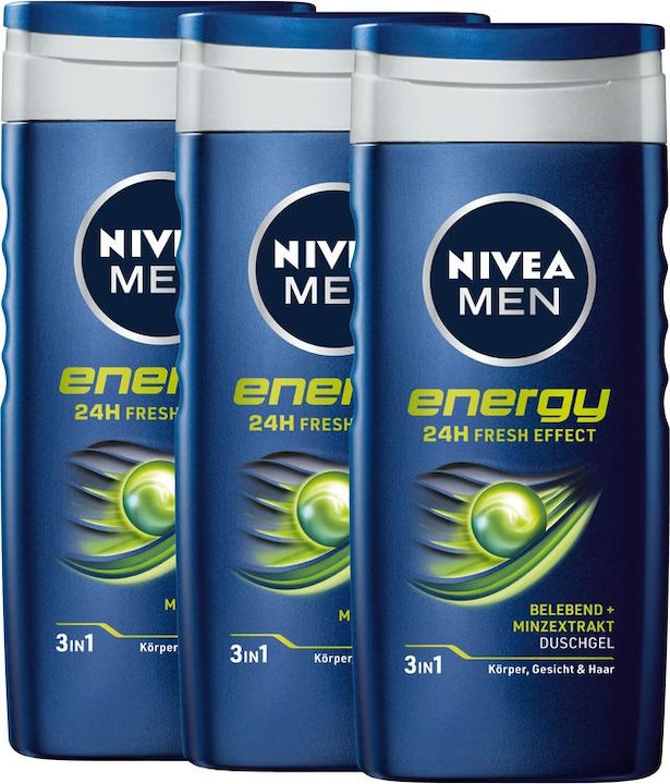 Actual product image NIVEA Energy Trio (750 ml)