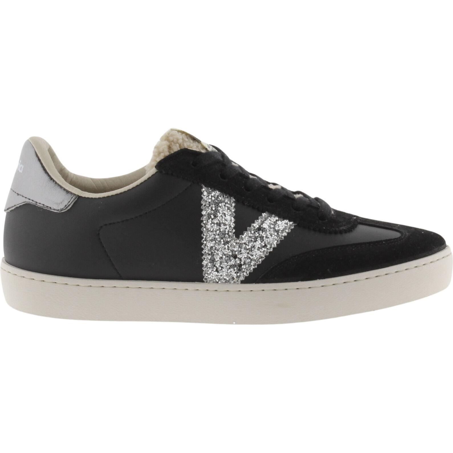 Thumbnail - Victoria, Damen, Sneaker, sneakers für damen berlin ciclista efecto piel & borreguito, Schwarz, (38)