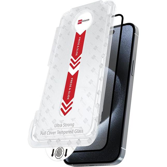 ER Case ER GLASS FC iPhone 13/13 Pro 6.1" Facile da installare (Apple iPhone 13, Apple iPhone 13 Pro), Pellicola protettiva smartphone