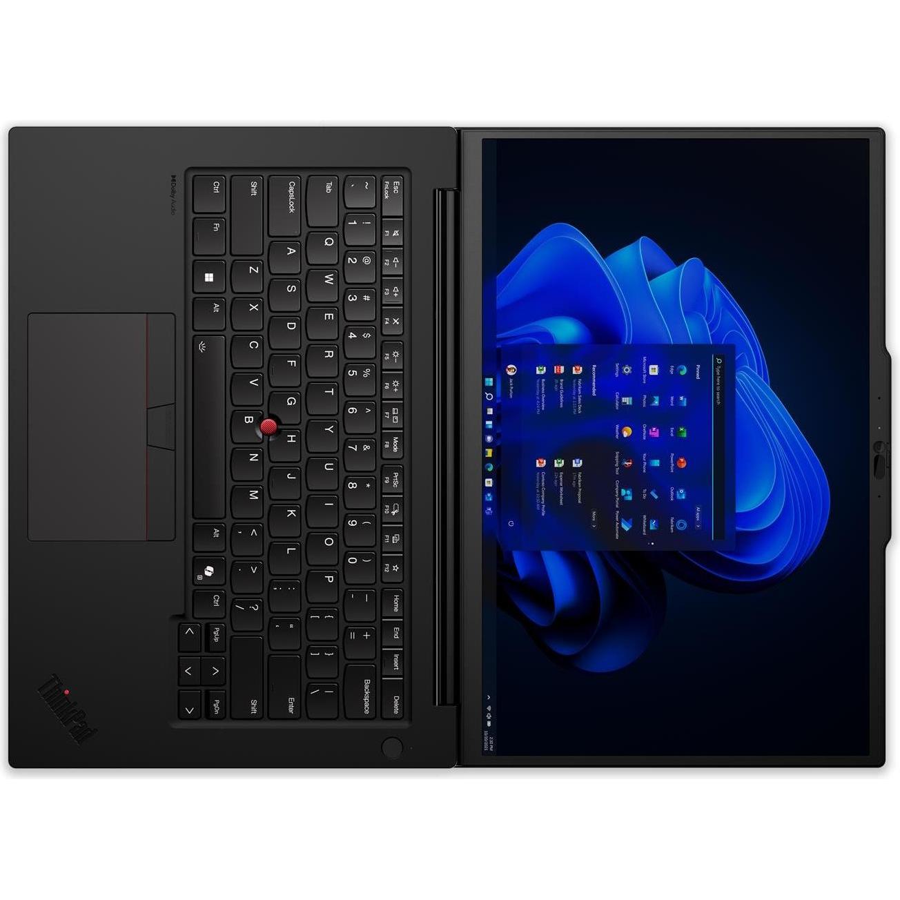 Lenovo ThinkPad P14s Gen 5 (14.50", 1000 GB, 64 GB, DE, Intel Core Ultra 7 165H), Notebook, Schwarz