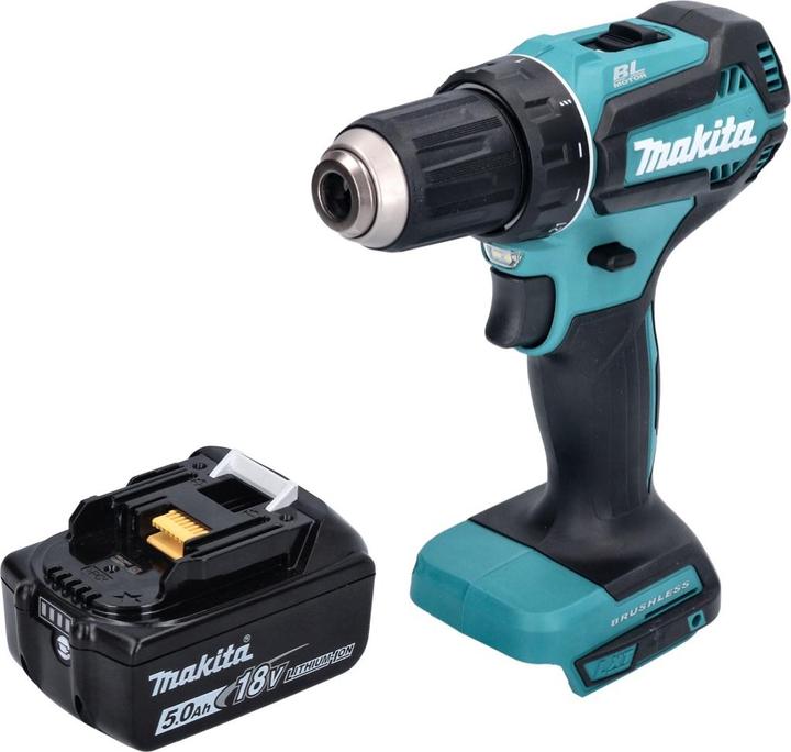 Produktbild Makita DDF 485 T1 Akku Bohrschrauber 18 V 50 Nm Brushless + 1x Akku 5,0 Ah - ohne Ladegerät