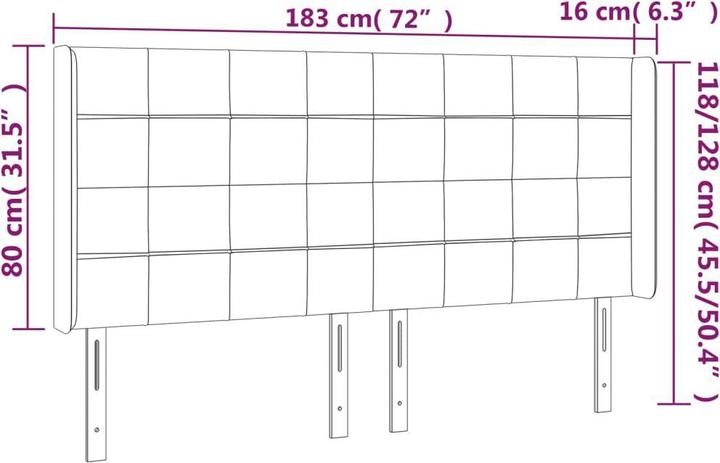 Image du produit vidaXL Benson (183 x 16 x 128 cm)