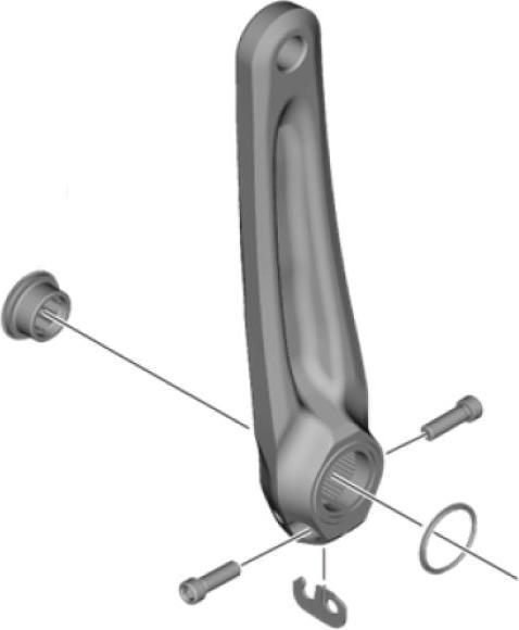 Actual product image Shimano Crank arm (165 mm)