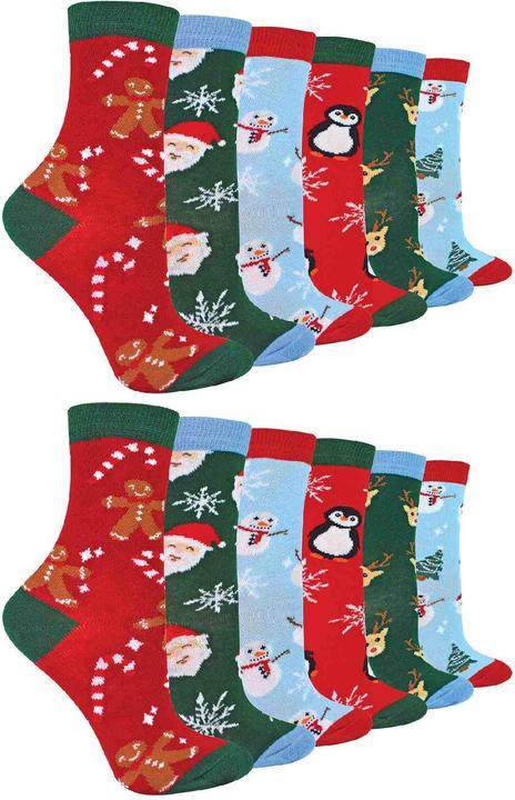 Produktbild Sock Snob Weihnachtssocken (12er Pack, 30 - 36)