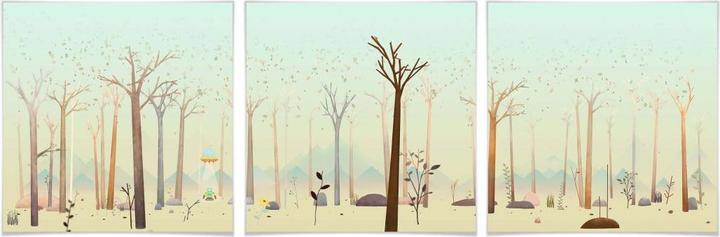 Image du produit Trenddeko Le petit extraterrestre (3 parties) (70 x 70 cm)