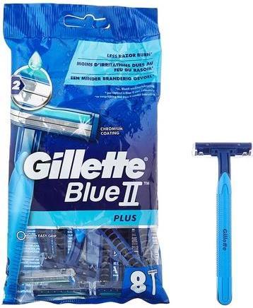 Gillette Blue II Plus Disposable Blades for Men - Pack of 8