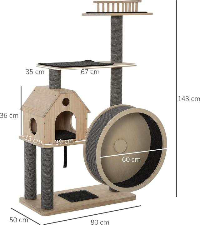 Actual product image Jamb Scratching post (143 cm, Nature)