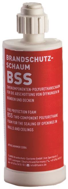 Flamro 32004 BrandschutzschaumBSS 180g Kartusche - 5 cm (1000 ml)