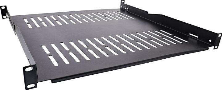 Actual product image InLine 19" shelf, 450mm, 50kg, 1U, RAL 9005 black