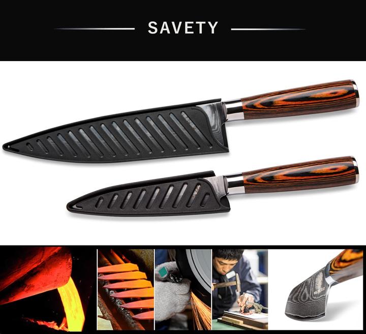 Produktbild Wolfblood Damastmesser Set 2er (19 cm)