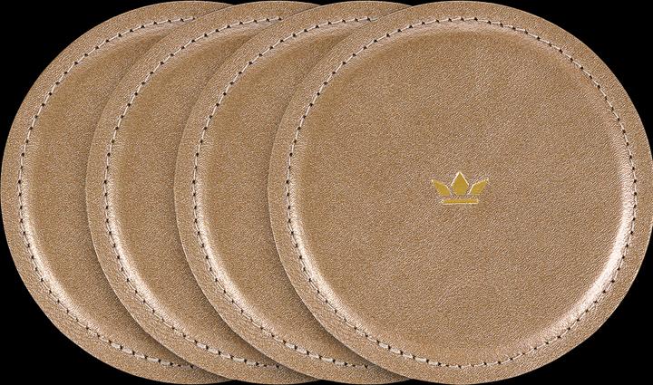 Produktbild DutchDeluxes Untersetzer Leder 4 Stück (4 x, Glasuntersetzer)