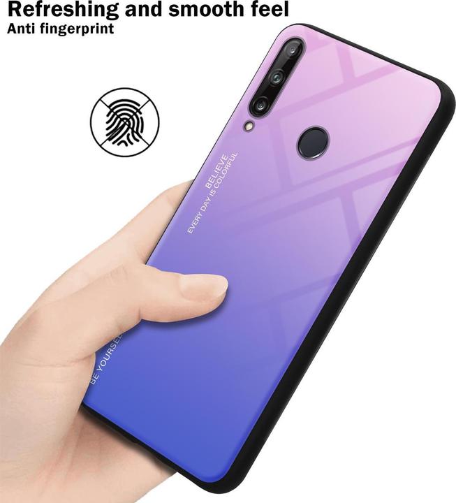 Produktbild Cadorabo TPU 2 Farben Glas Cover (Huawei P40 Lite E)