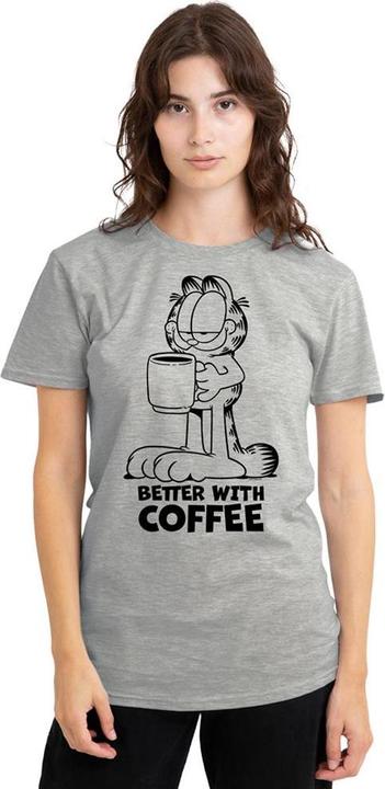 Produktbild Garfield Better With Coffee TShirt meliert (XL)