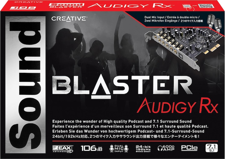 Image du produit Creative Sound Blaster Audigy Rx (PCI-E x1)