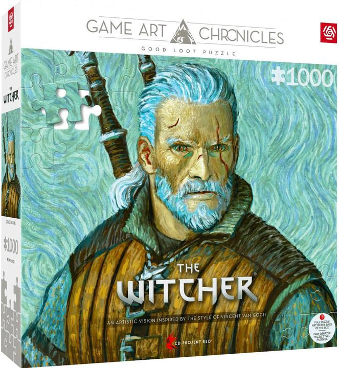 Produktbild Good Loot Game Art Chronicles Puzzle: The Witcher Geralt & Vincent van Gogh (1000 pieces) (1000 Teile)