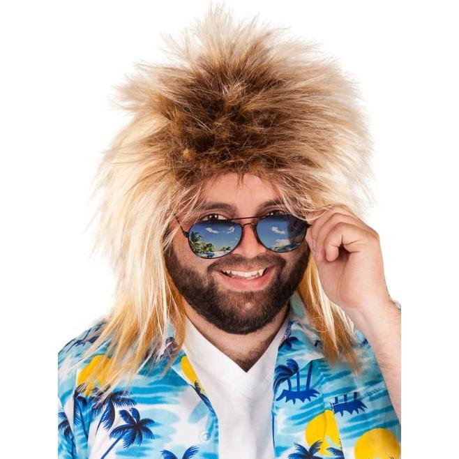 MICA Festival Perücke für Erwachsene - Vokuhila - blond