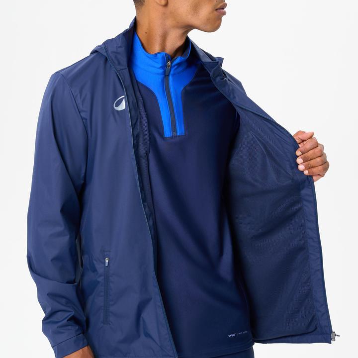 Produktbild Kipsta Damen/Herren Fussball Regenjacke - VIRALTO Club marineblau (M)