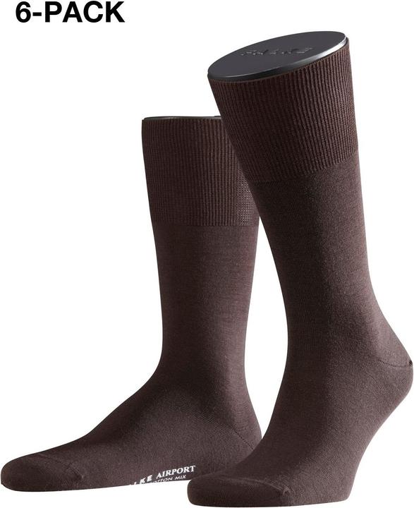Actual product image Falke 6-Pack Airport brown (pack of 6, 47 - 48)