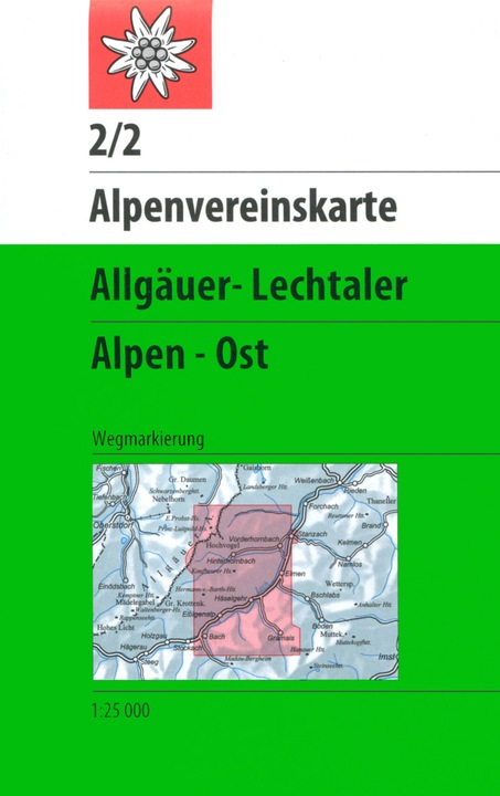 Immagine prodotto Allgäu-Lechtal Alpi Orientali 25000