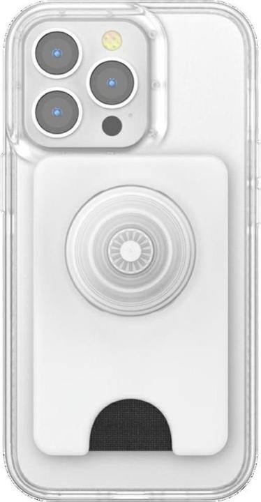 Produktbild PopSockets MagSafe Wallet +, 3 Karten White Clear