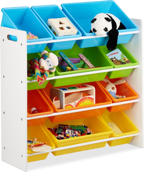 Immagine prodotto Relaxdays Scaffale per bambini con bidoni