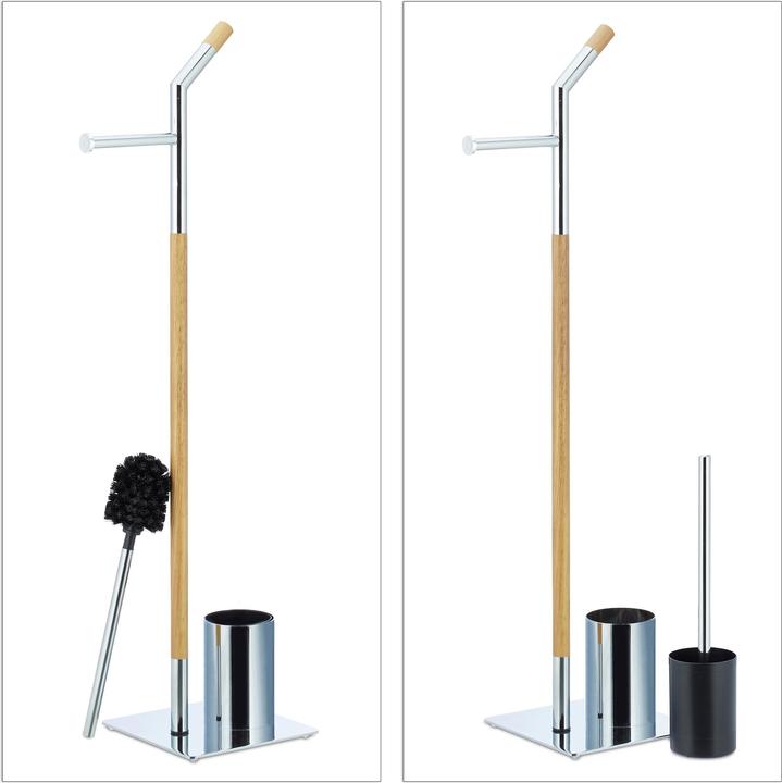 Image du produit Relaxdays Ensemble support brosse WC