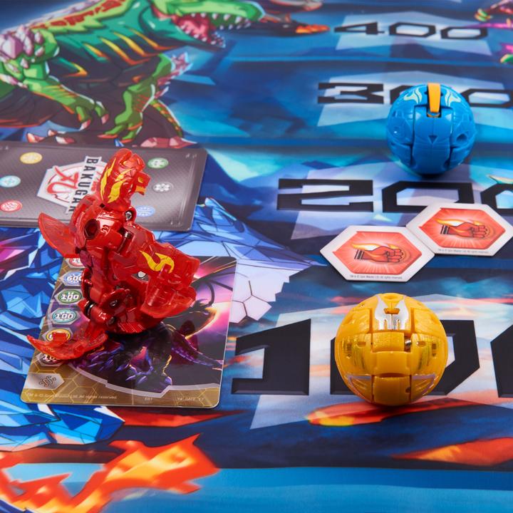 Image du produit Spin Master Bakugan Evolutions, Coffret Platinum Battle Bundle avec 4 Bakugan, tapis de bataille, BakuCores, car