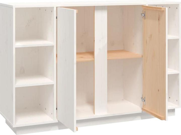 Produktbild VidaXL Sideboard Weiss 120x35x80cm Massivholz Kiefer Kommode Schrank Anrichte (120 x 35 x 80 cm)