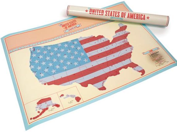 Image du produit Luckies Scratch Map USA