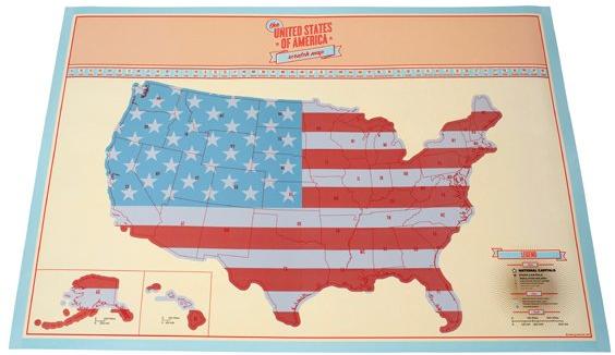 Image du produit Luckies Scratch Map USA