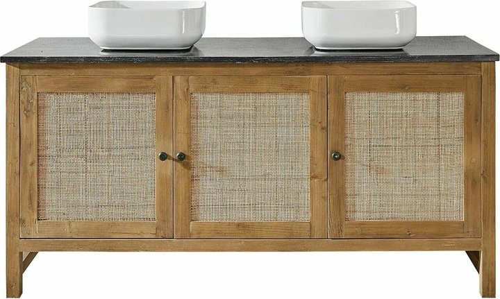 Produktbild Loberon Doppelwaschtisch Jovelle braun