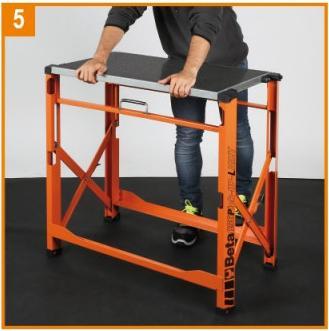 Produktbild BETA 056000021 C56Pl Klappbarer Arbeitstisch in leichter Ausführung (80 cm, 50 cm)