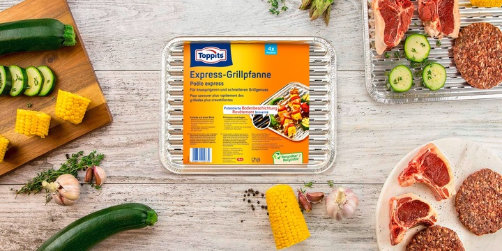 Actual product image Toppits Express grill pan