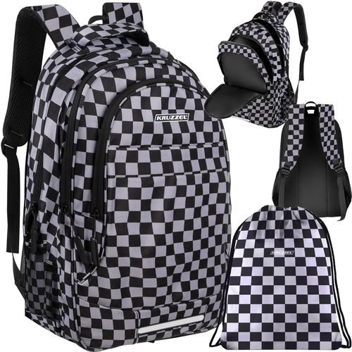 Actual product image Kruzzel 30L Backpack - Chequerboard pattern 24531 (30 l)