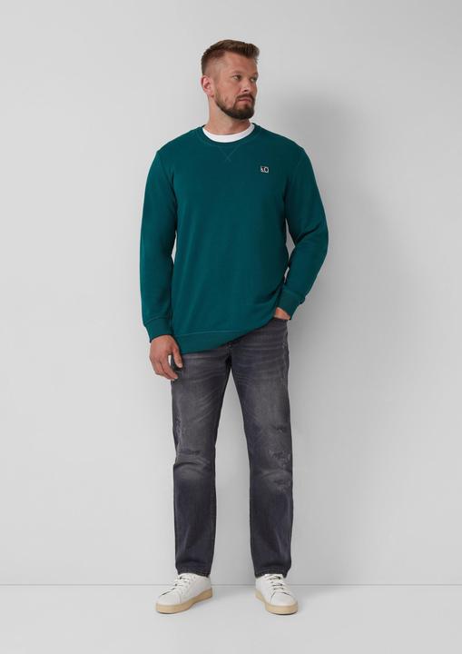 Produktbild s.Oliver Sweatshirt Sweatshirt aus Baumwollmix mit Crew Neck (XXL)