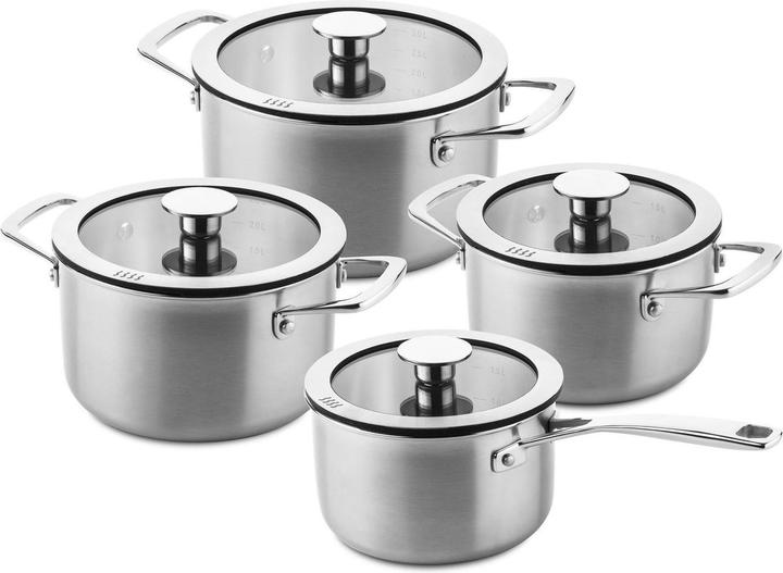 Productafbeelding Ducq Downdraft 3-laags afbraakkit 4-delig DU110008 (Koekenpan, Steelpan, Roestvrij staal)