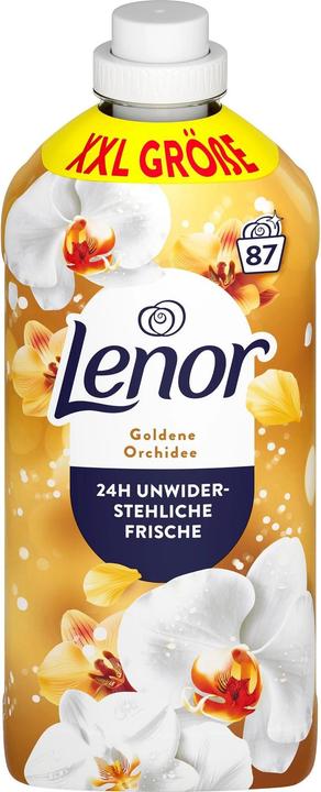 Actual product image Lenor Goldene Orchidee Flasche - 1827ml Weichspüler 87 WL (87 Washing cycles, Liquid detergent)