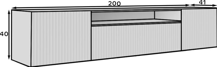 Produktbild ADRK Furniture RTV-Schrank NOEMI wandmontierter (41 x 41 x 60 cm)